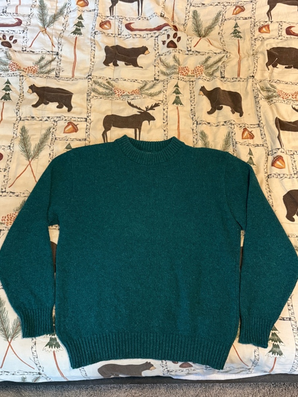 L.L. Bean Teal Crewneck Sweater
